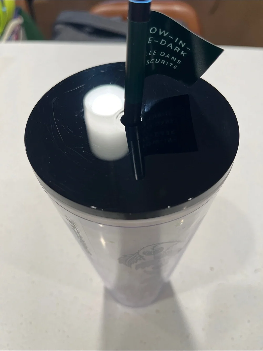 Starbucks Black Butterfly Tumbler Glow in the Dark - Picture 10 of 11